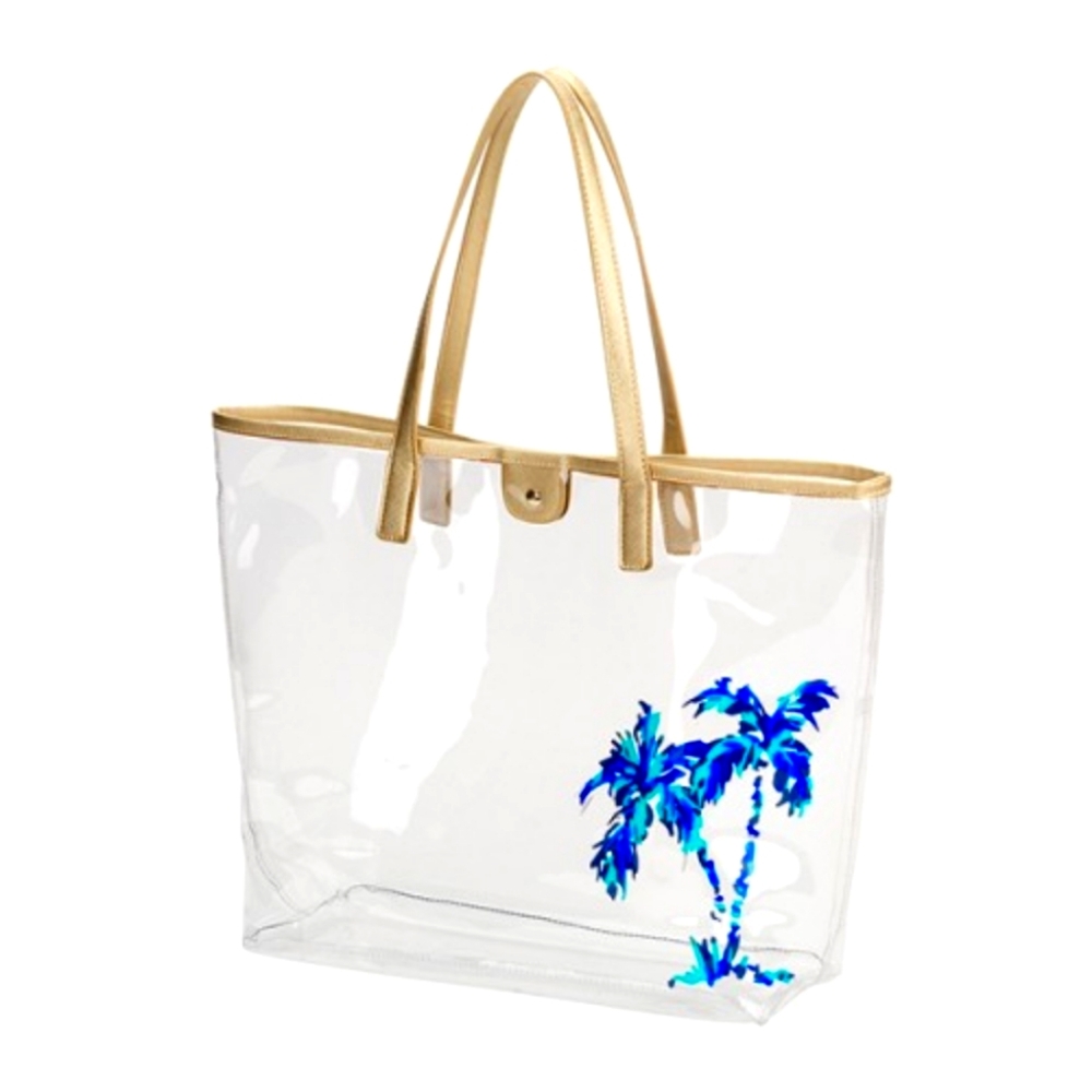 Palm Retreat Clear Tote